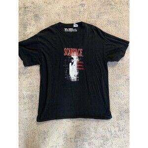 SCARFACE/dragonfly Size L Tony Montana embroider Licensed Universal Studio Shirt